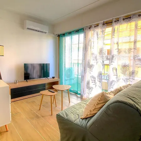 Charming Air-conditioned T1 Bis Val D'esterel In The Heart Of Juan Les Pins * Antibes